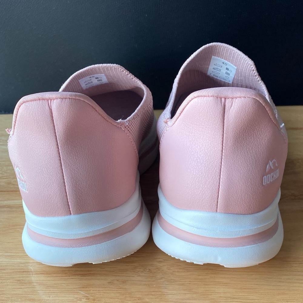 Women's Pink Slip-On Sneakers - Picture 7 of 12
